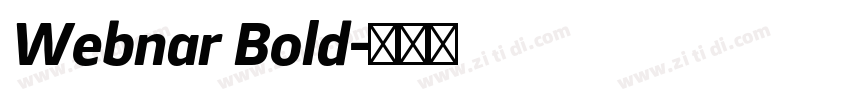 Webnar Bold字体转换